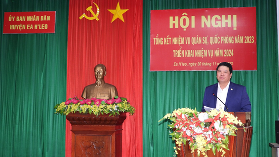 Hội nghị Tổng kết công tác quân sự, quốc phòng năm 2023, triển khai nhiệm vụ năm 2024
